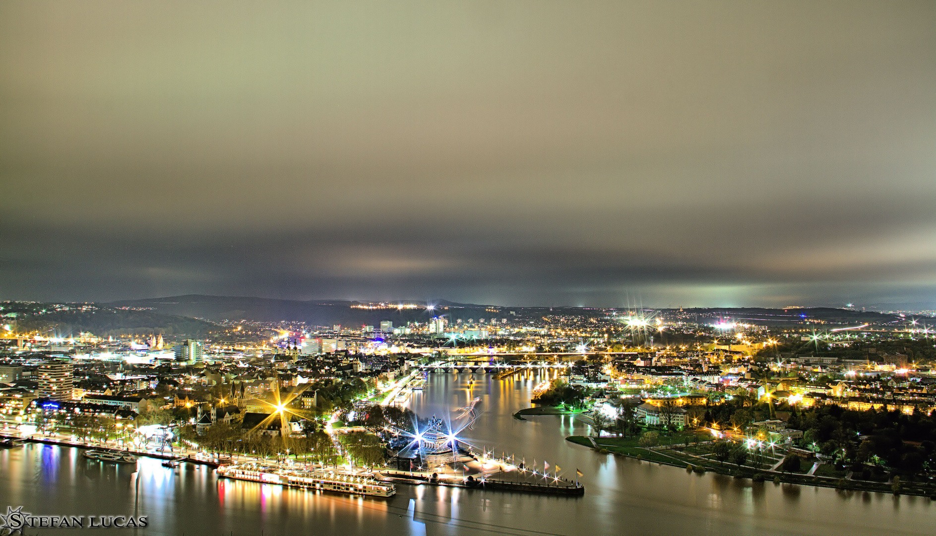 Blick über Koblenz