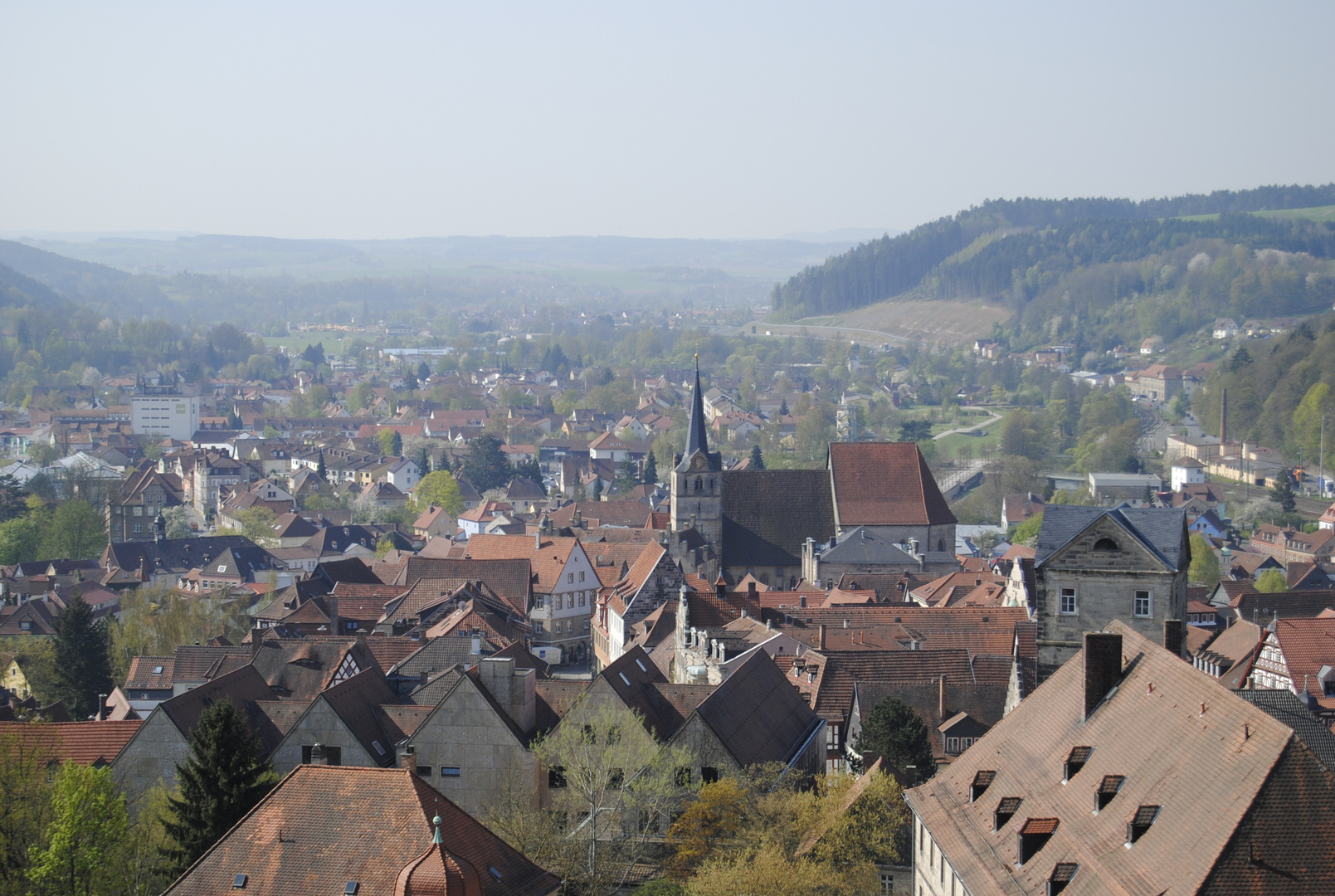 Blick über Kronach von der Festung Rosenberg