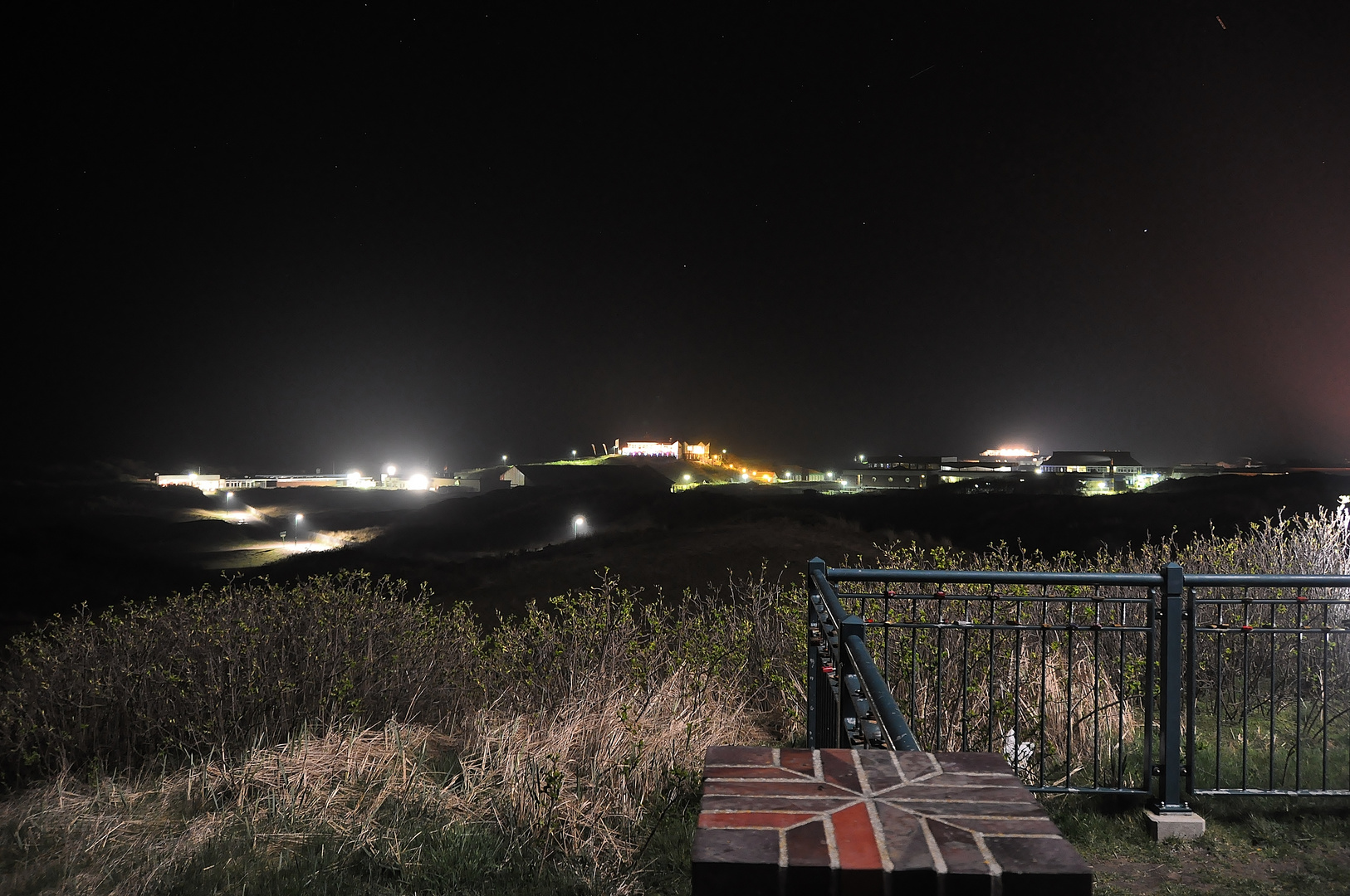 Blick über Langeoog bei Nacht