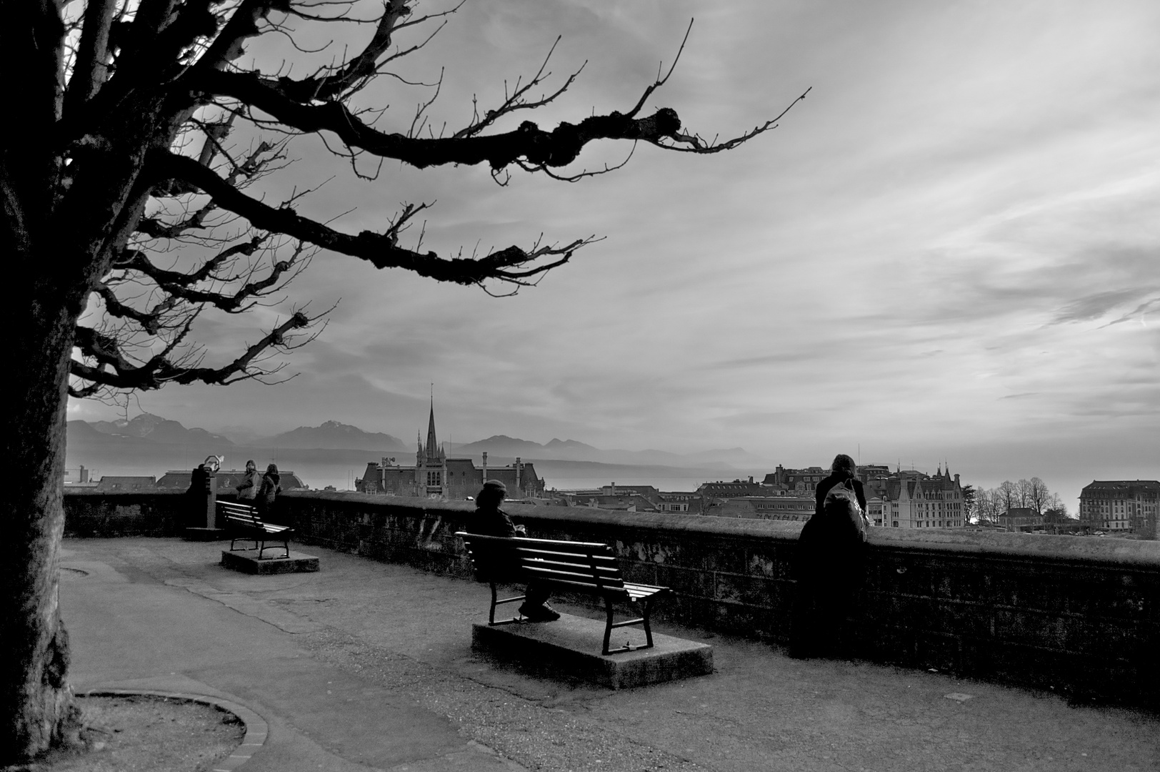 Blick über Lausanne