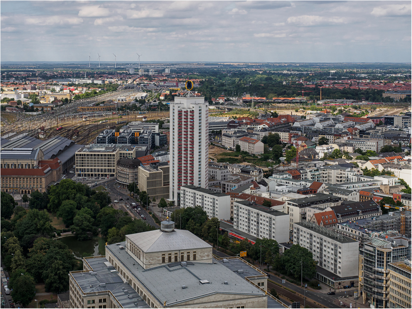 Blick über Leipzig