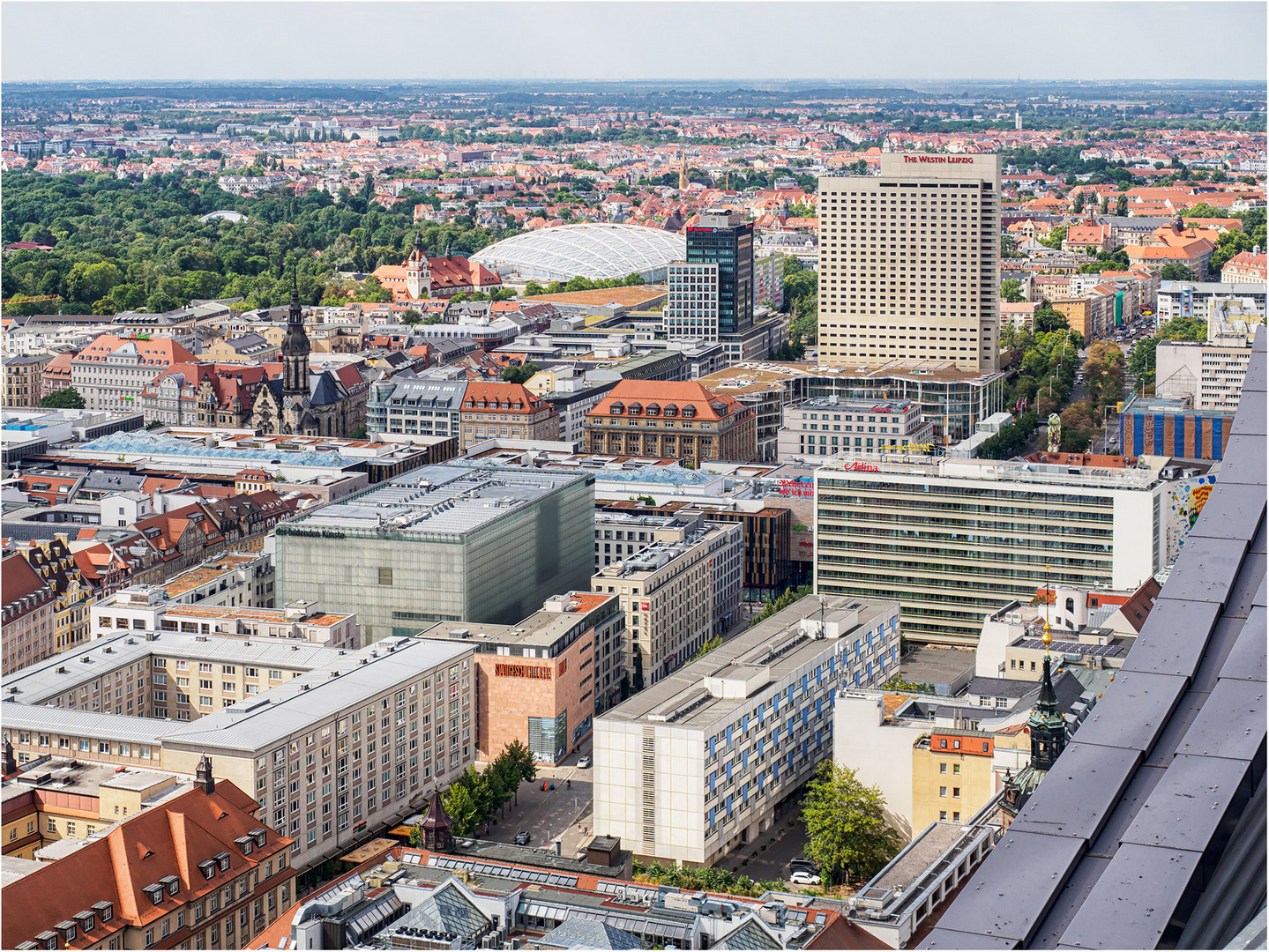 Blick über Leipzig