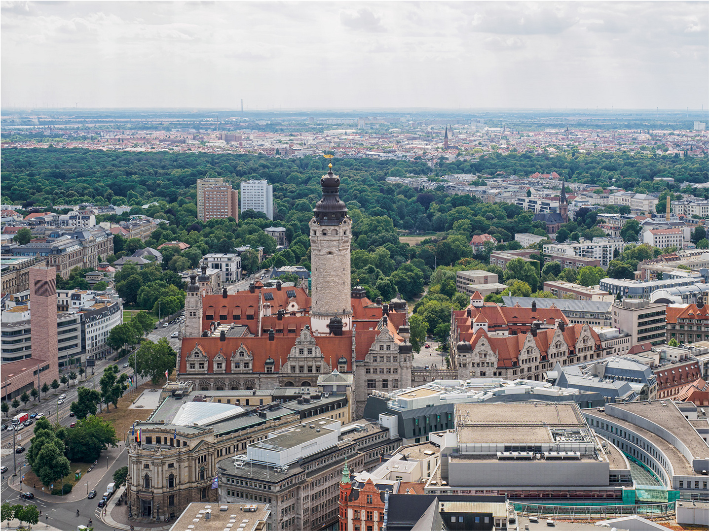 Blick über Leipzig