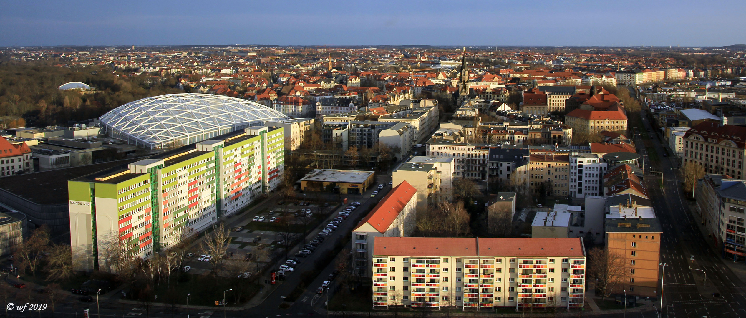 Blick über Leipzig