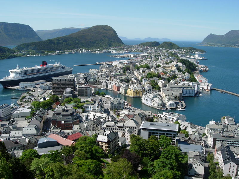 Blick über Ålesund