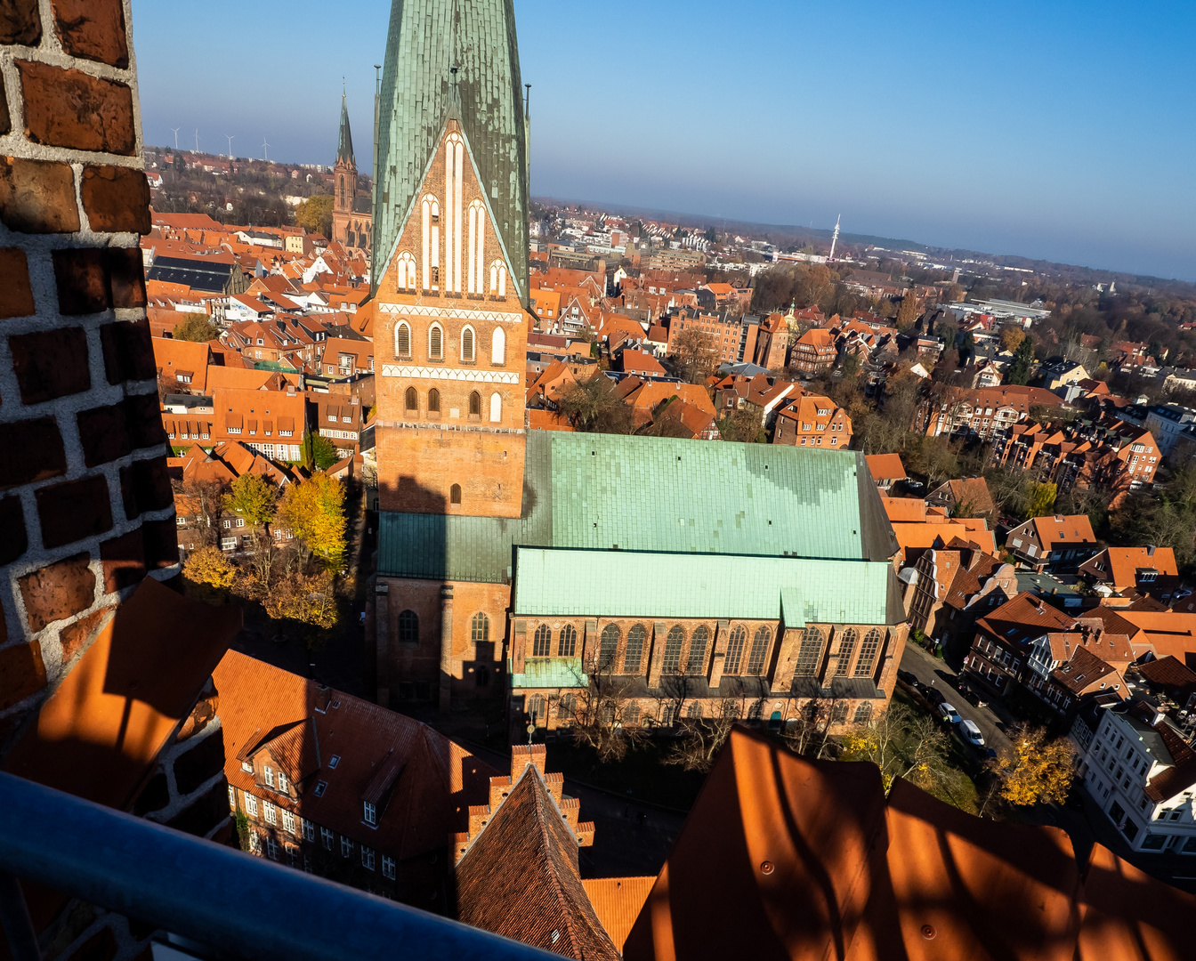 Blick über Lüneburgs  Dächer