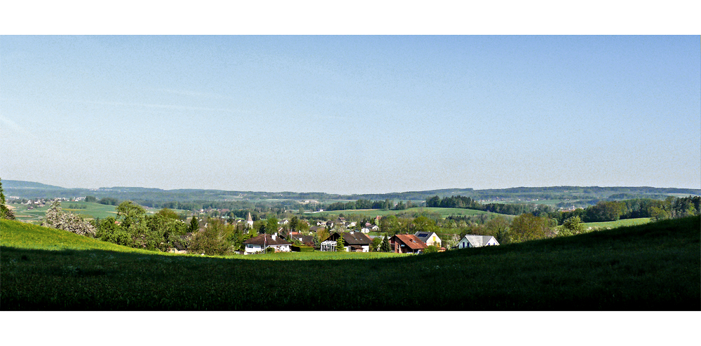 Blick über Märstetten ins Thurtal