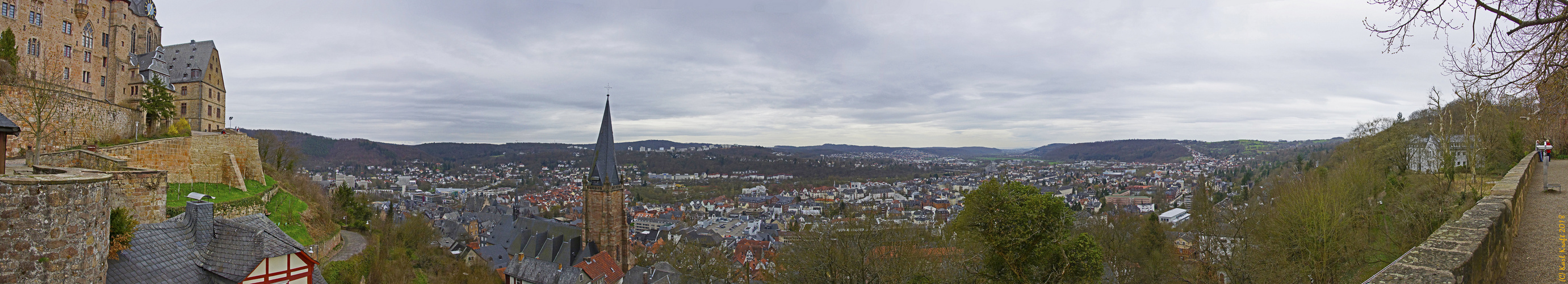 Blick über Marburg