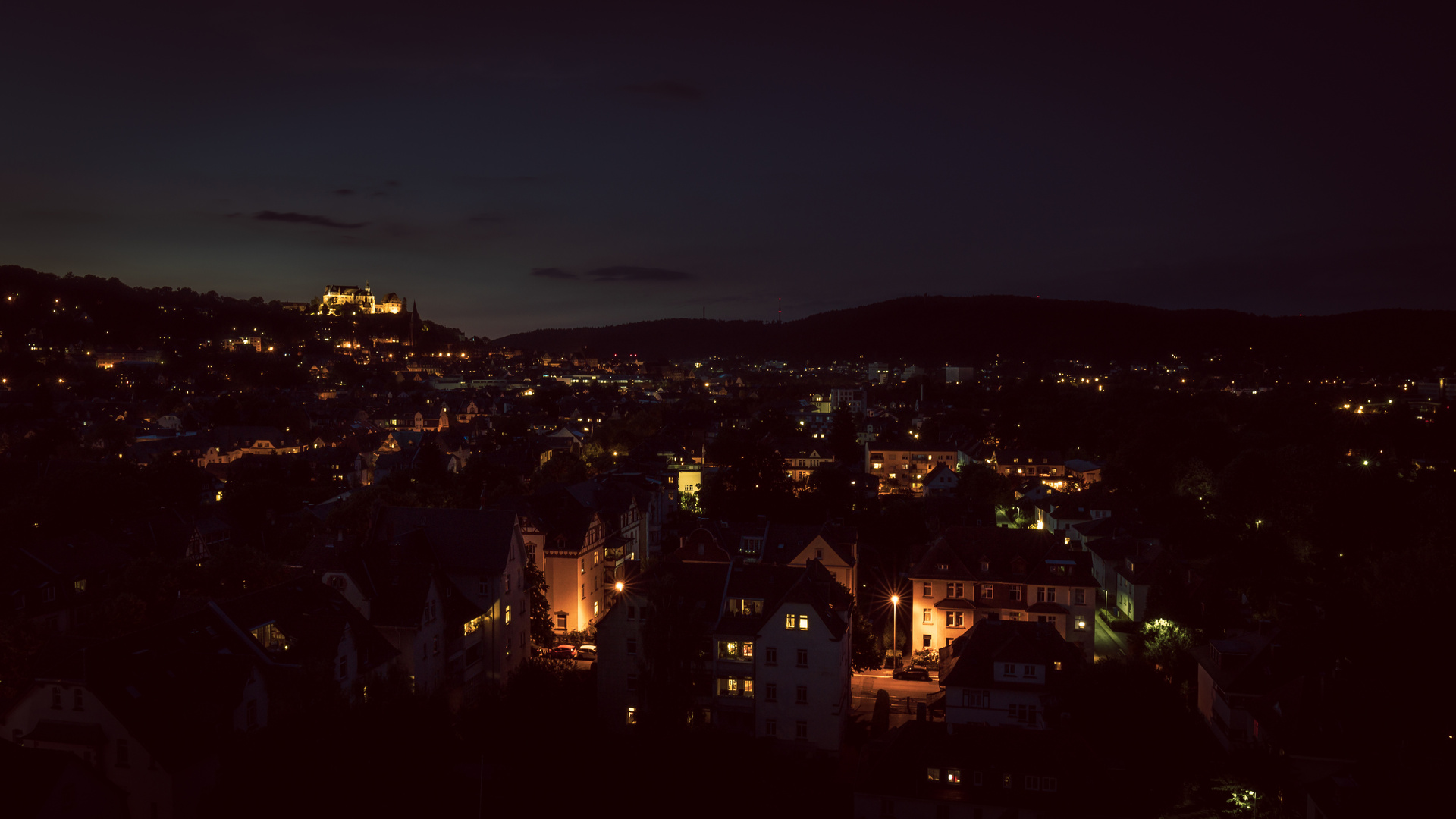 Blick über Marburg