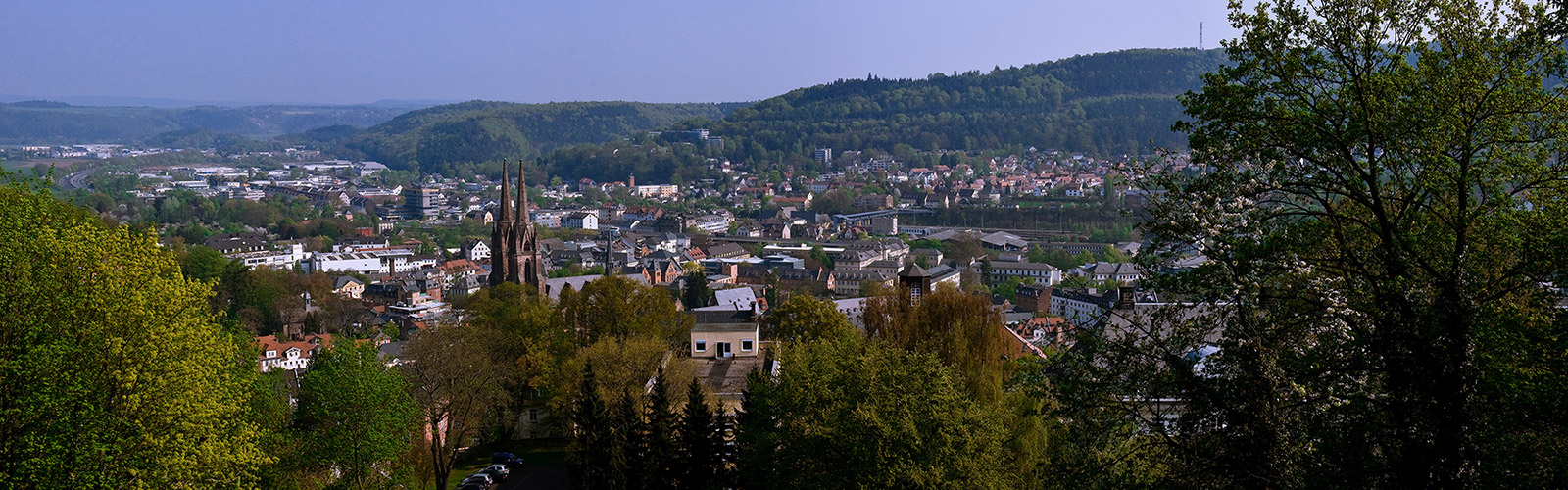 Blick über Marburg