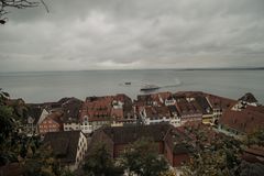 Blick über Meersburg auf den Bodensee