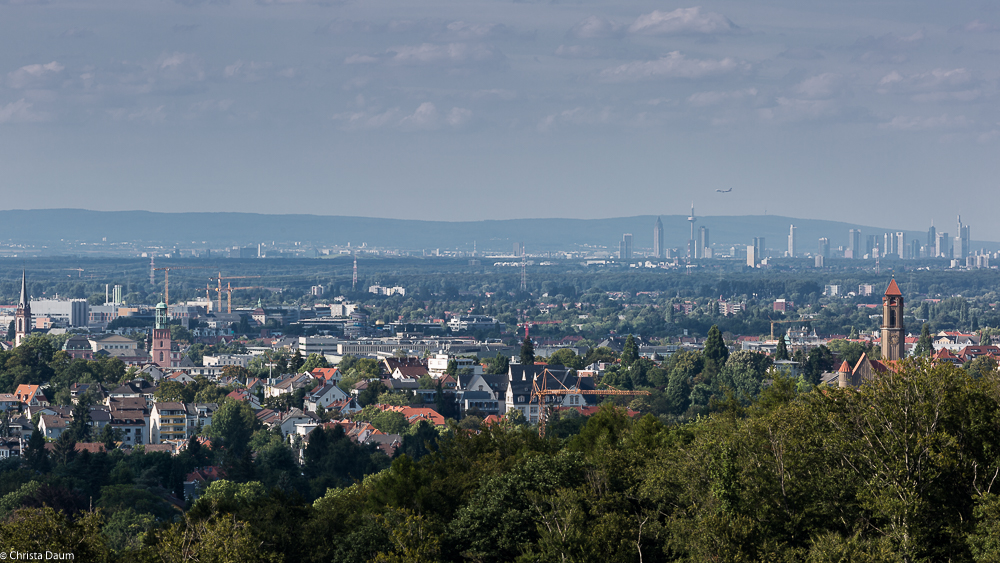 Blick über meine Stadt Darmstadt ..