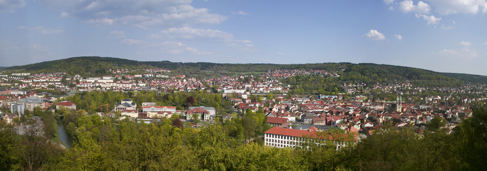 Blick über Meiningen