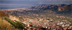 Blick über Monreale bis nach Palermo