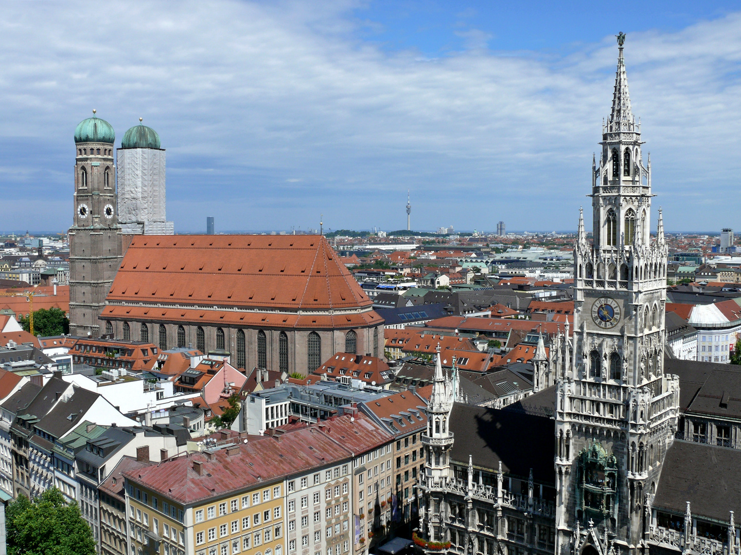 Blick über München...