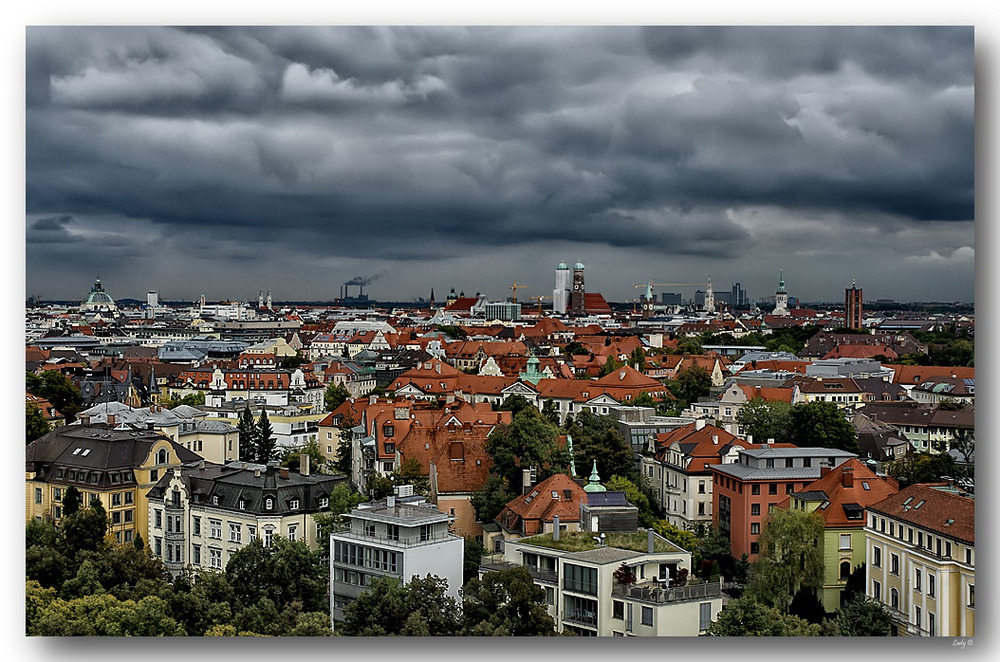 Blick über München...