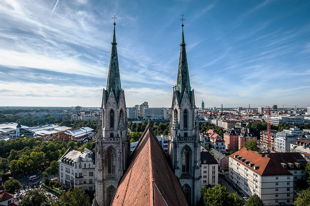 Blick über München...