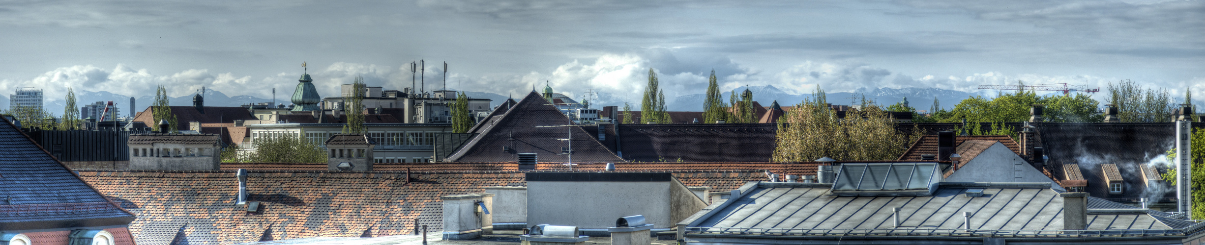 Blick über München HDR Panorama