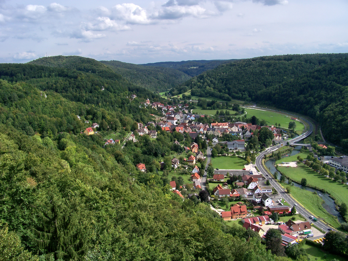 Blick über Muggendorf