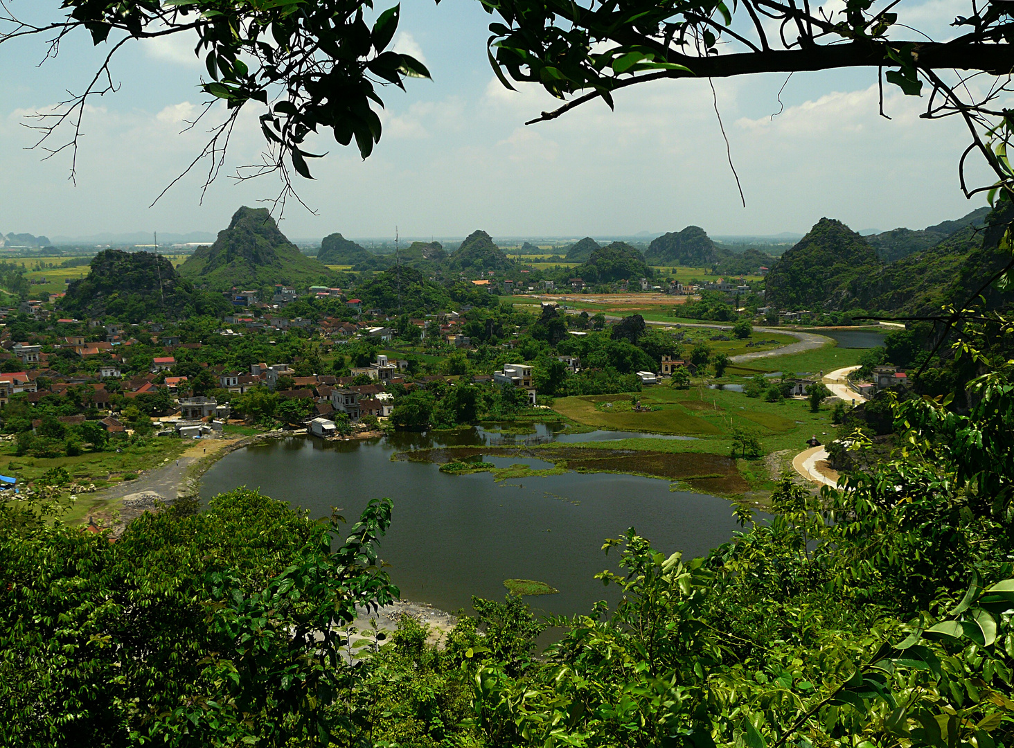 Blick über Nordvietnam.