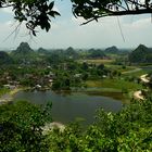 Blick über Nordvietnam.