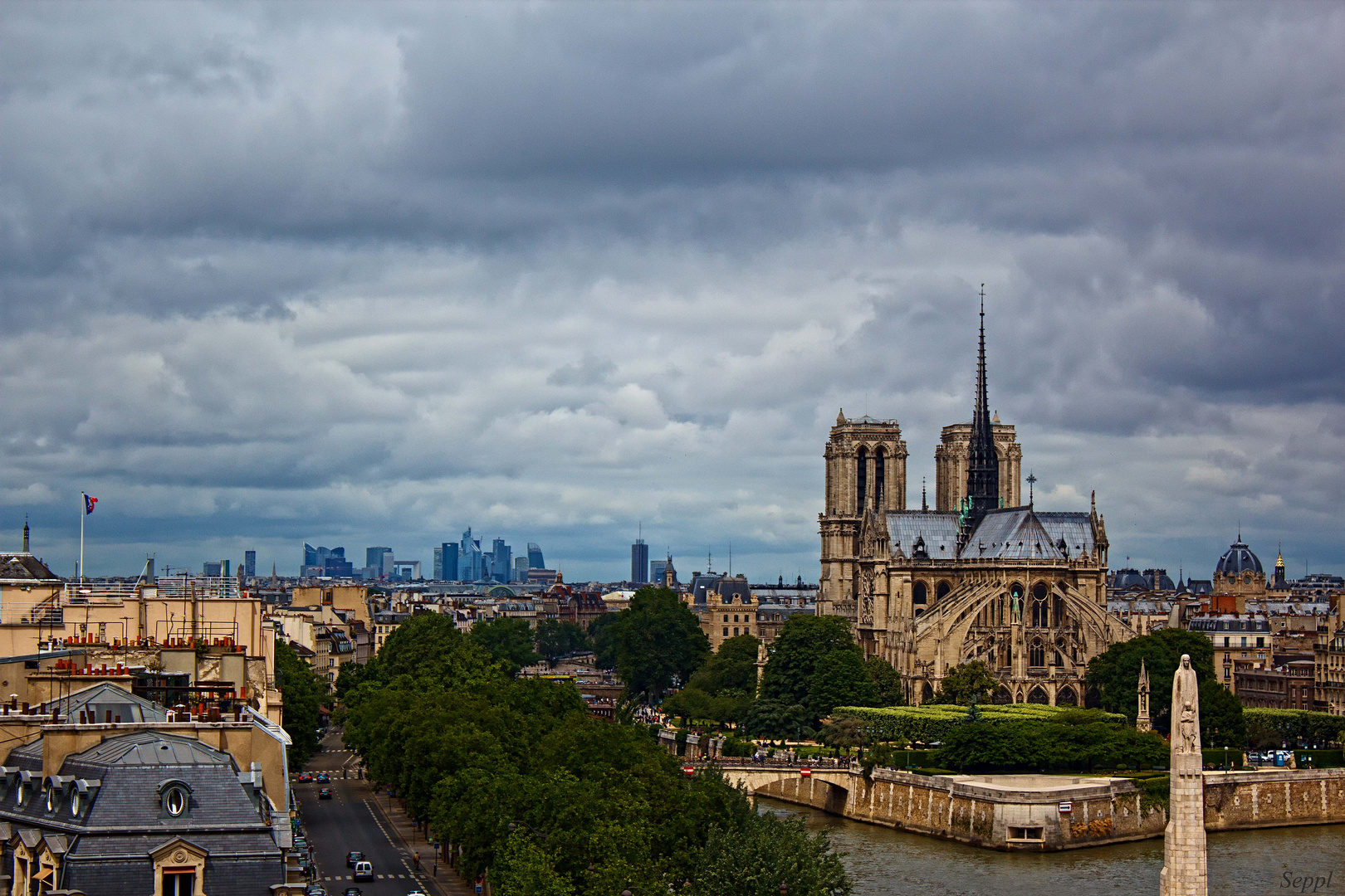 Blick über Notre Dame