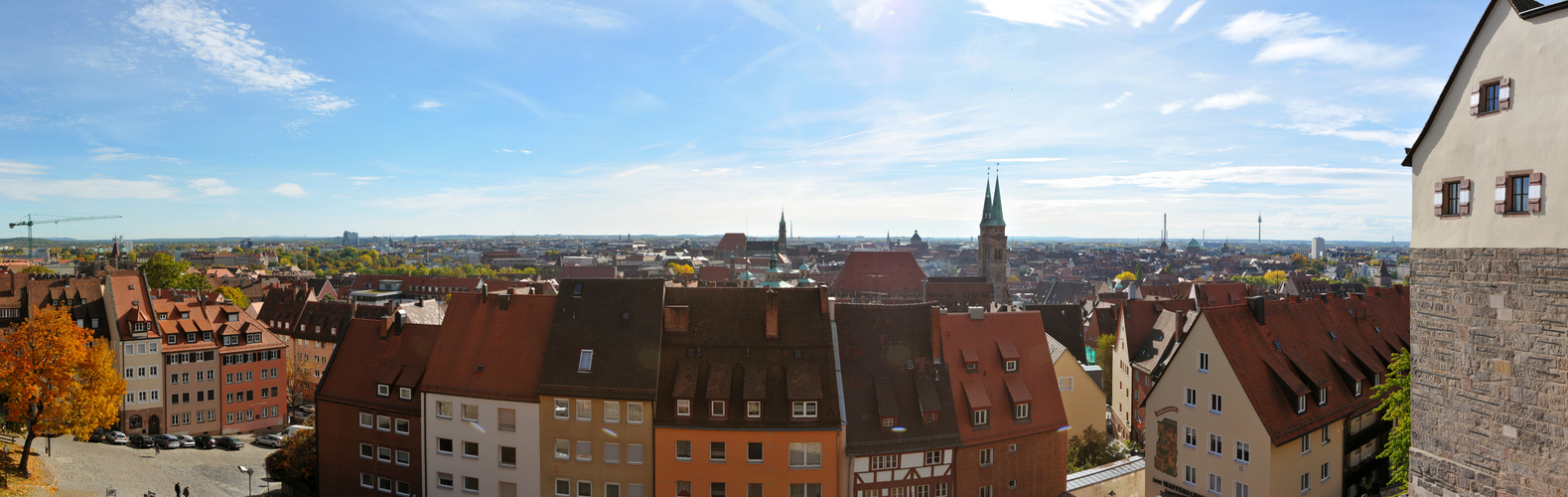 Blick über Nürnberg