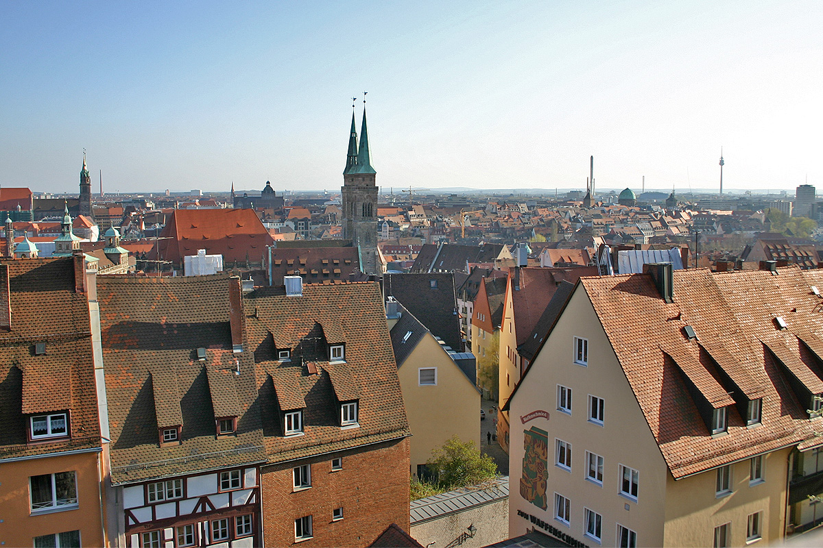 Blick über Nürnberg