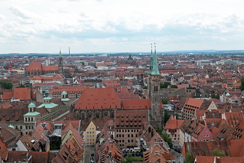 Blick über Nürnberg