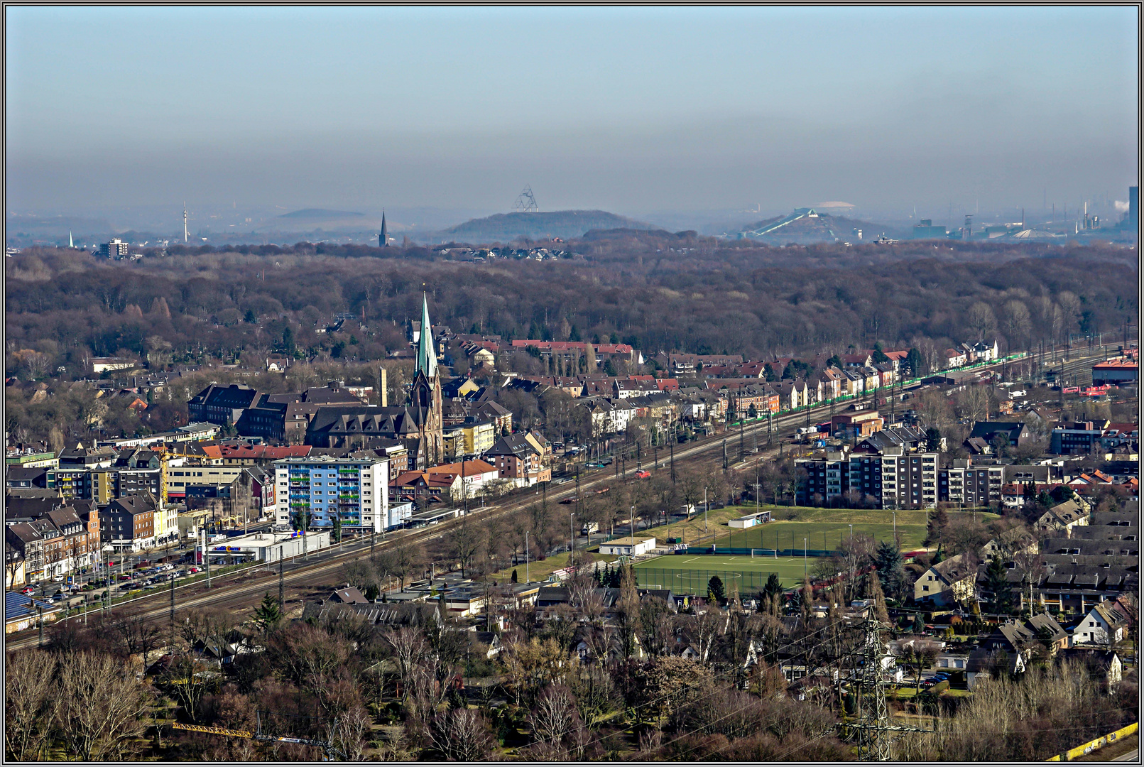 Blick über Oberhausen ...