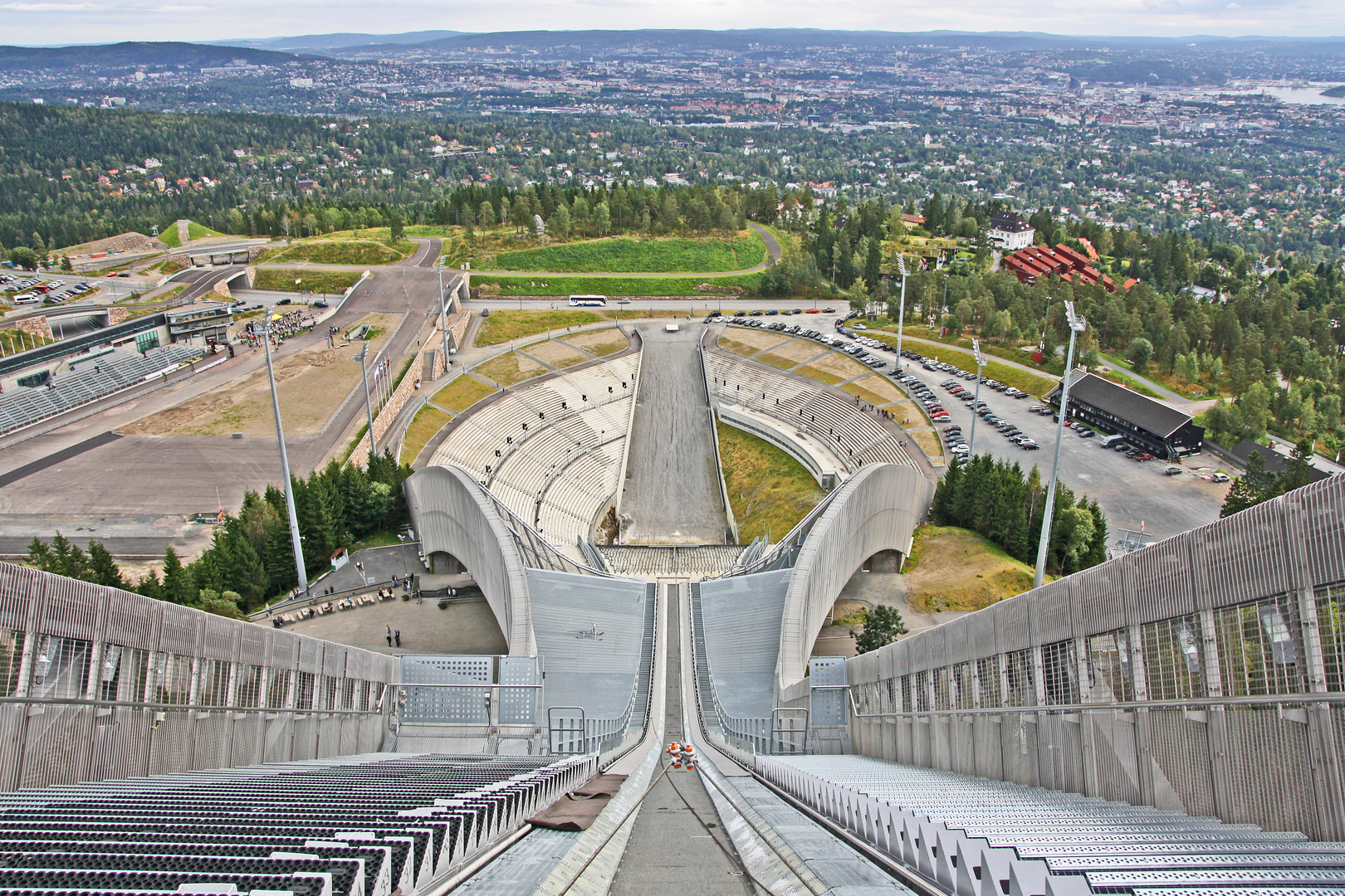 Blick über Olso vom Holmenkollen