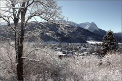 Blick über Partenkirchen ...