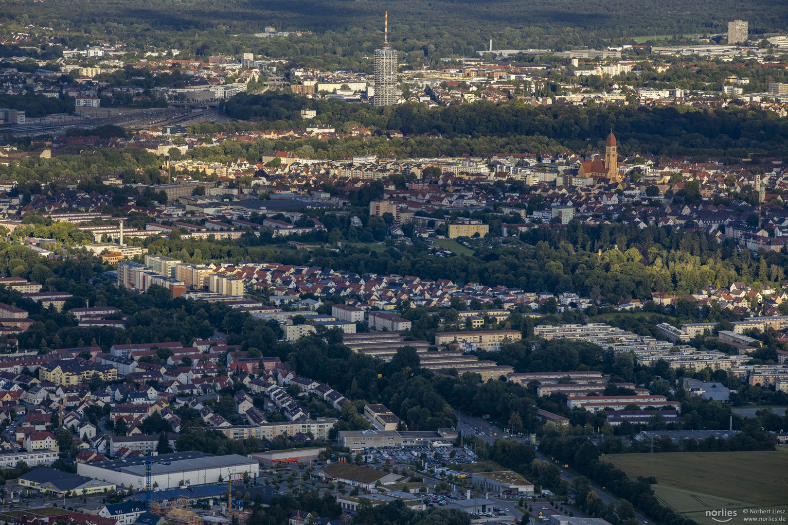 Blick über Pfersee