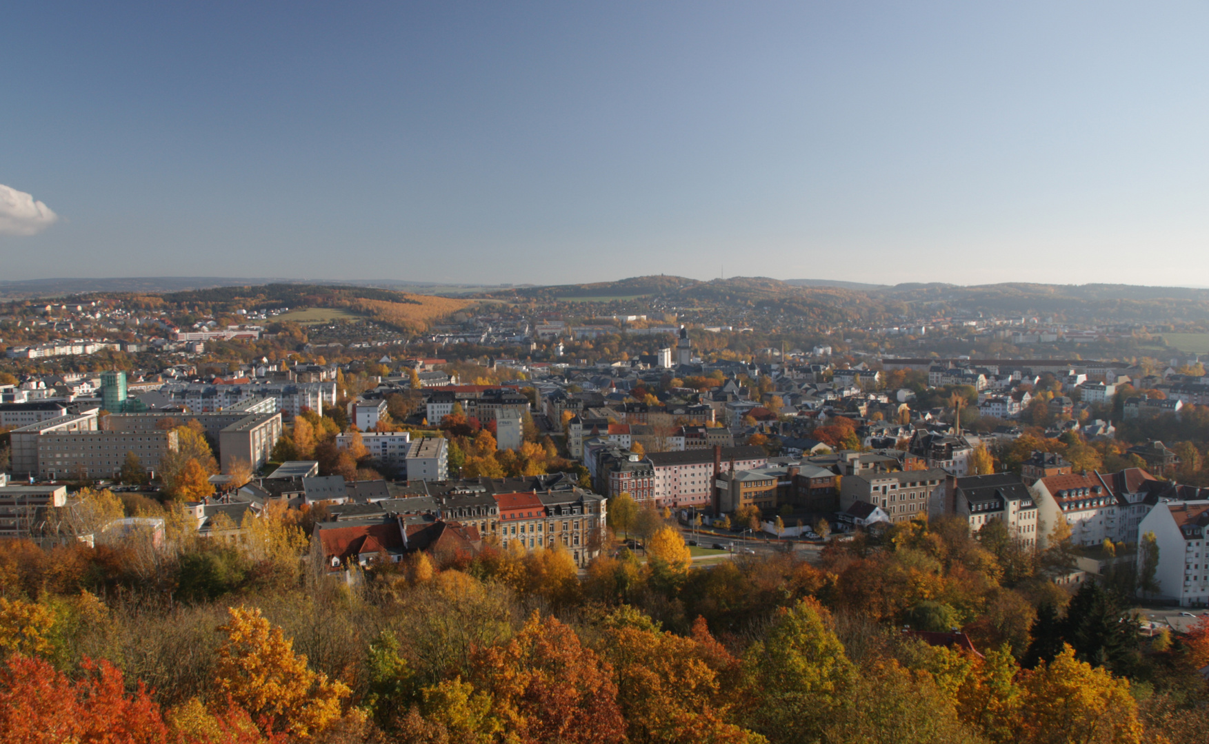 Blick über Plauen (Vogtl.)