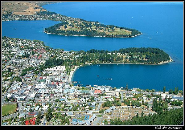 Blick über Queenstown