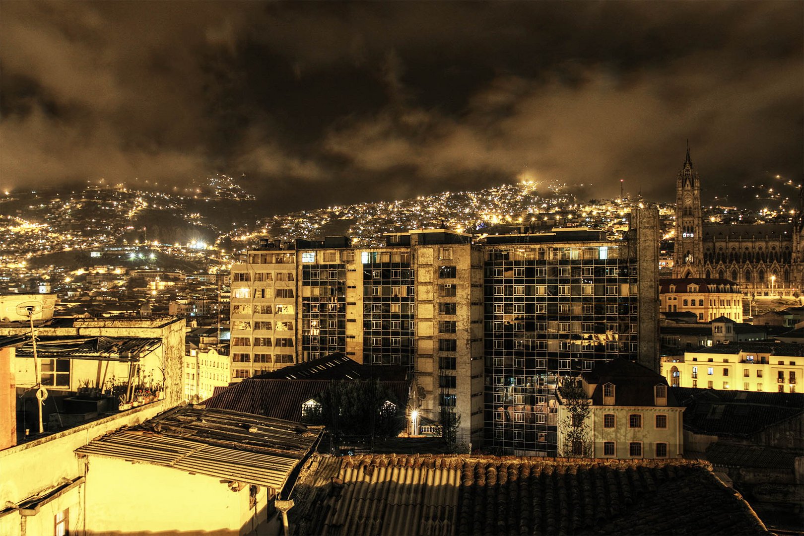 Blick über Quito