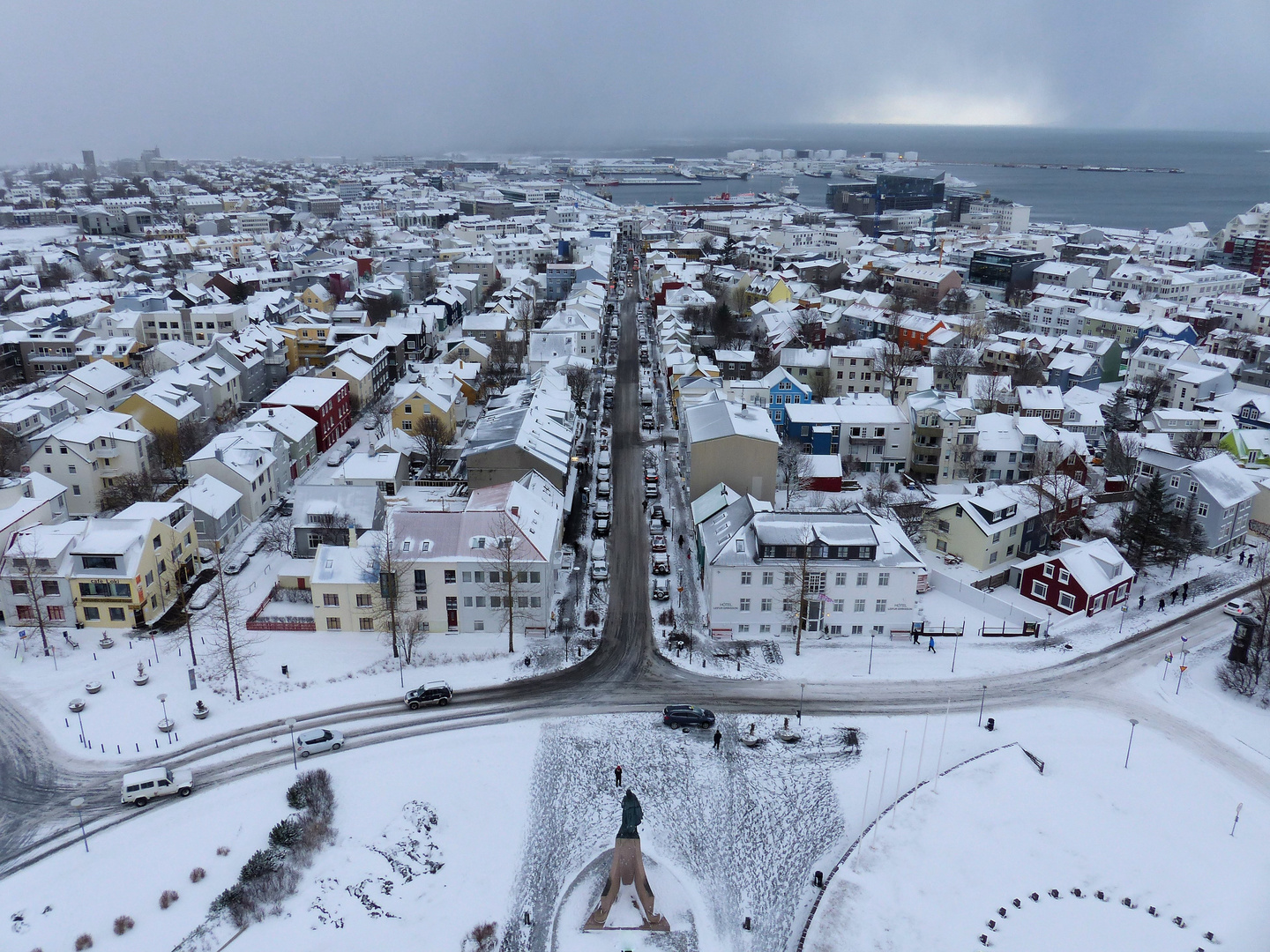 Blick über Reykjavik