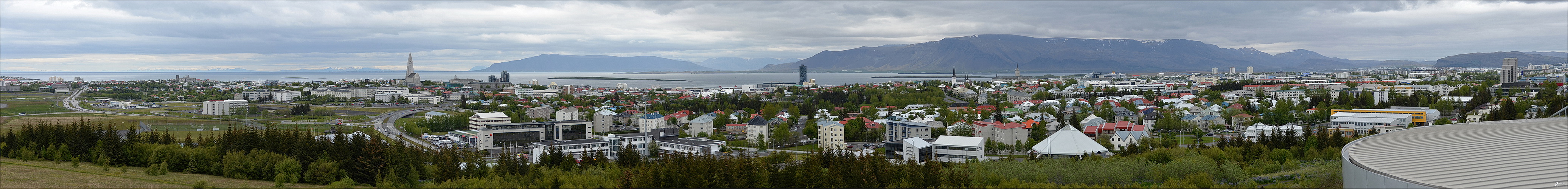 Blick über Reykjavik von Perlan gesehen