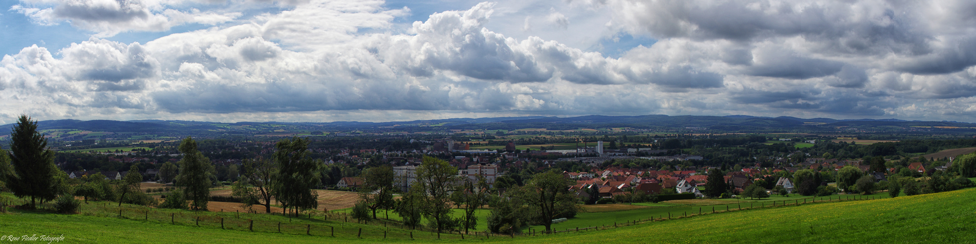 Blick über Rinteln als Panorama