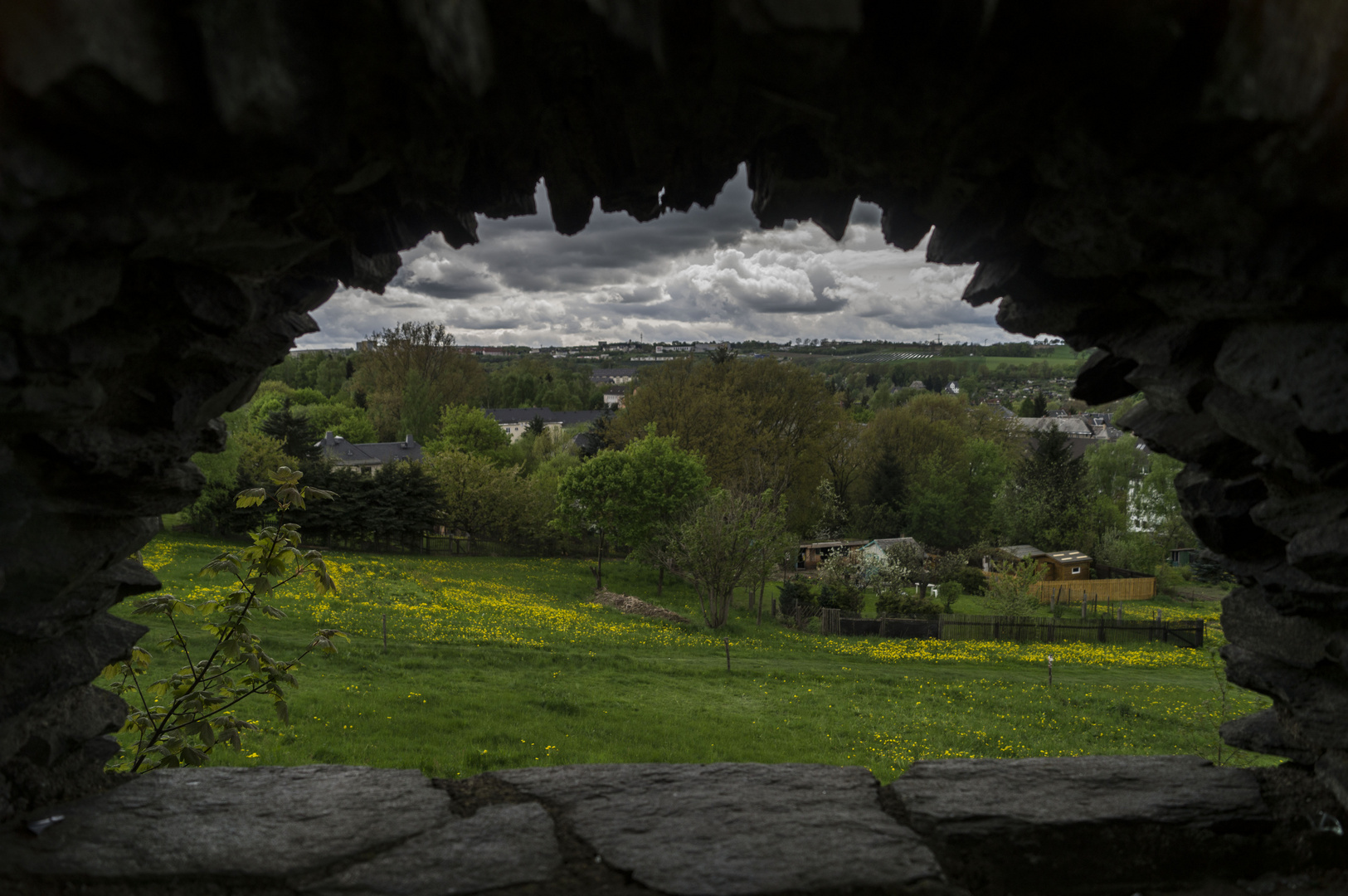 Blick über Rodewisch nach Auerbach / Vogtland