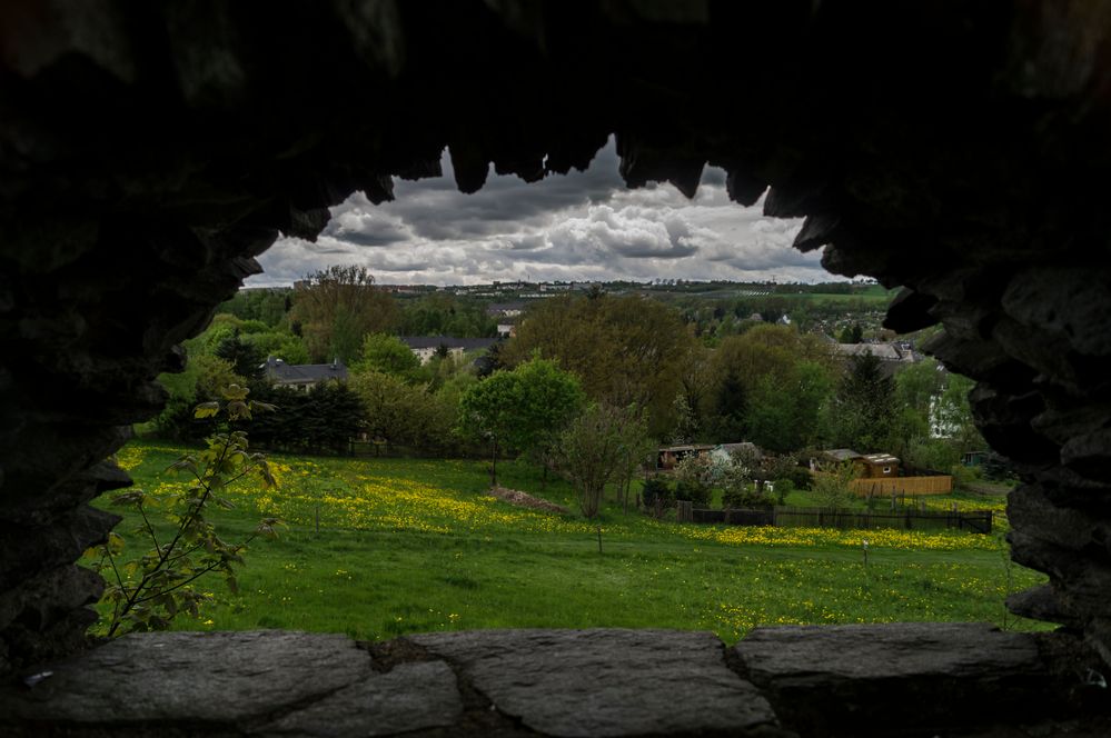 Blick über Rodewisch nach Auerbach / Vogtland