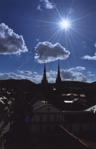 Blick über Saalfeld / Thüringen