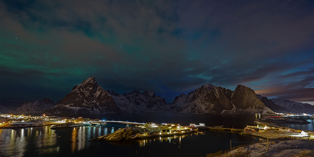 Blick über Sakrisøy