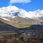 Blick über Samagaon auf der Manaslu-Umrundung