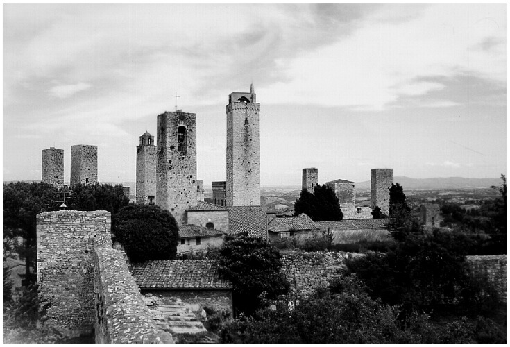 Blick über San Gimignano