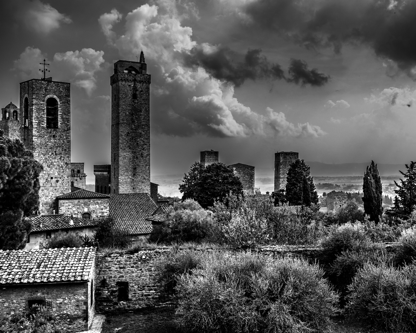 Blick über San Gimignano