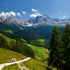 Blick über Sankt Zyprian auf den Rosengarten