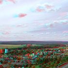 Blick über Scharzfeld 3D Anaglyphe ROT/CYAN