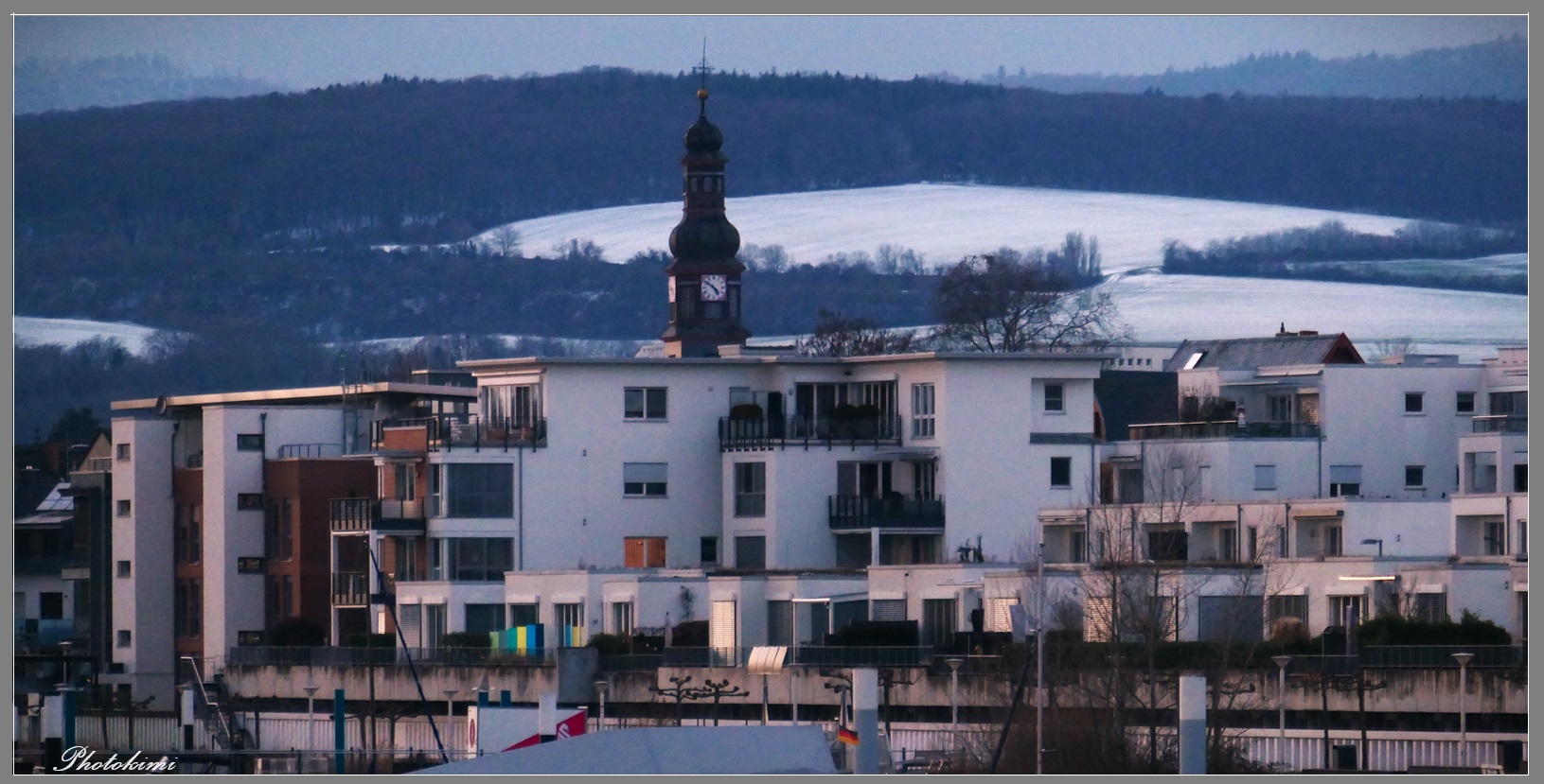Blick über Schierstein/Wiesbaden Foto & Bild spezial, winter, natur