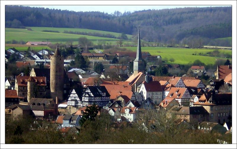 Blick über Schlitz ....